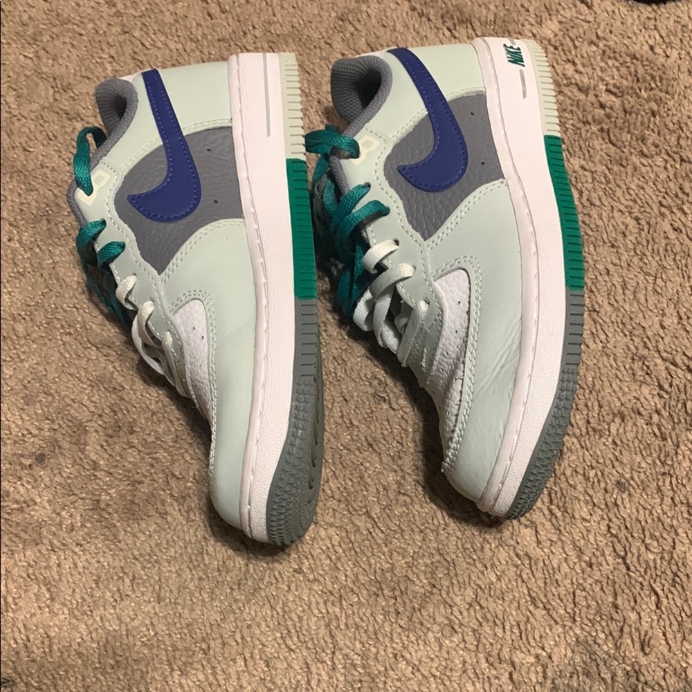 Nike Kids Sneakers - White, Gray, Green, Blue